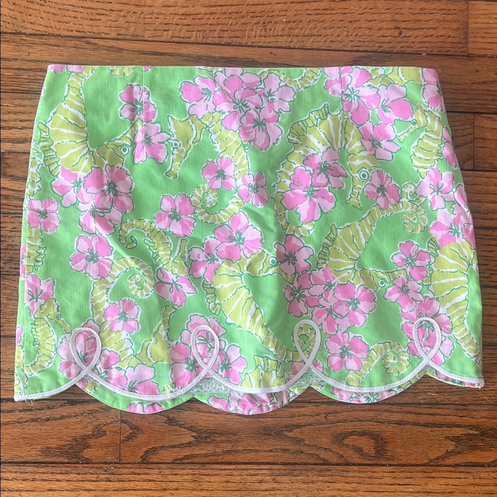Lilly Pulitzer tate skirt size 8 in floaters print